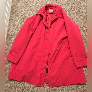 L.L. Bean Women's Red Trench Coat